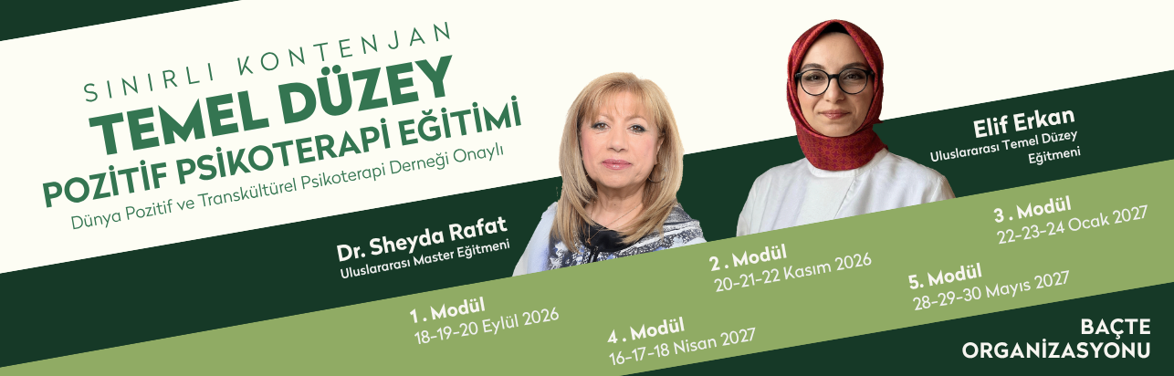 Temel Düzey Pozitif Psikoterapi Eğitimi duyurusu
