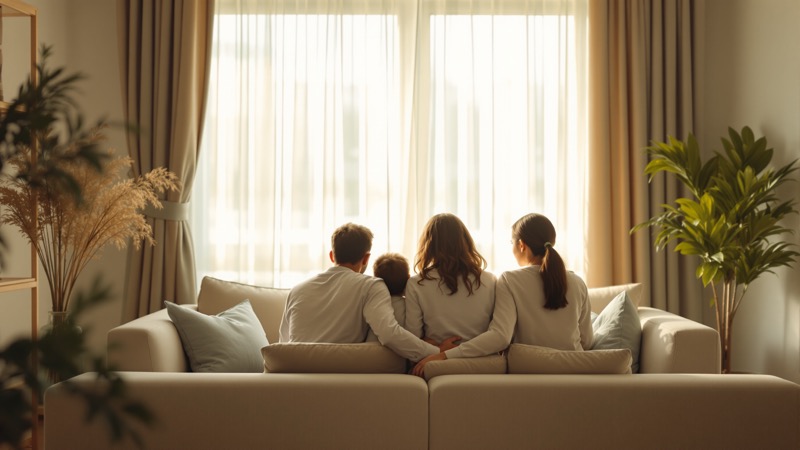 Aile bireylerinin birlikte huzur bulduğu sıcak bir danışmanlık ortamı